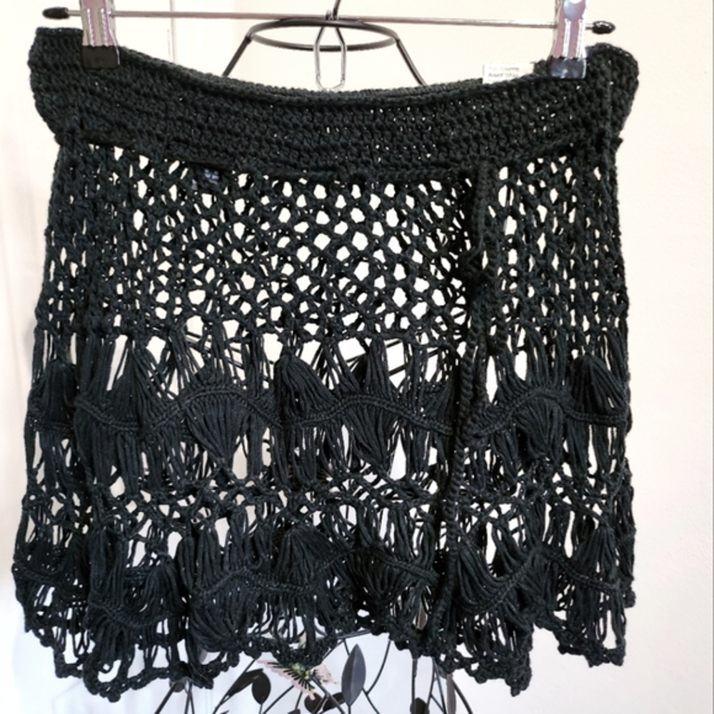 Knit‎ skirt swimsuit cover up